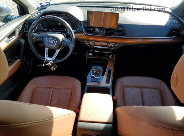 WA1BAAFYXM2072269 2021 AUDI Q5 Blue Առջևի վահանակի տեսք