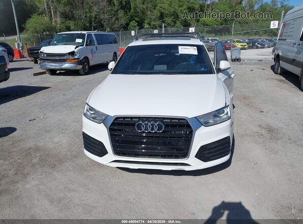 WA1BCCFS6JR015460 2018 AUDI Q3 White Widok zestawu wskaźników