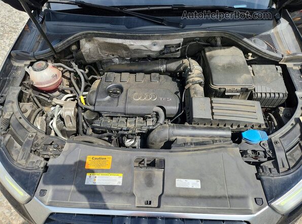 WA1BCCFSXJR030964 2018 AUDI Q3 Black Engine compartment view