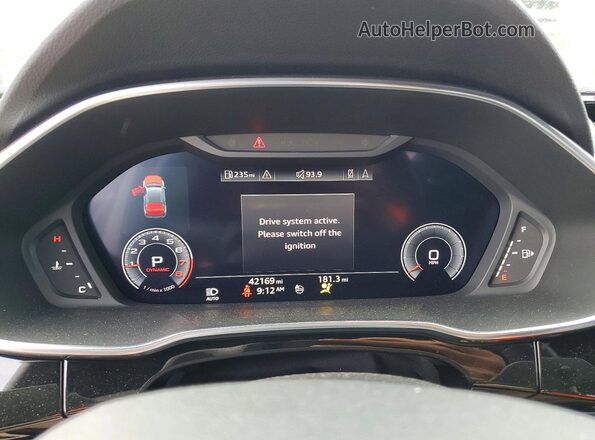 WA1BECF30K1083353 2019 AUDI Q3 White Вид щитка приладів