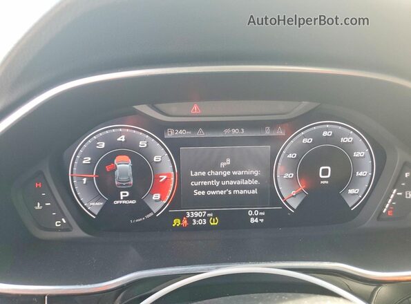 WA1BECF38L1043622 2020 AUDI Q3 Угольный Вид щитка приборов