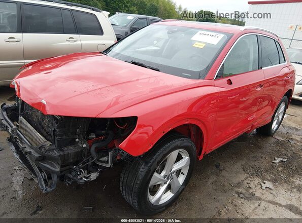 WA1BECF38L1106931 2020 AUDI Q3 Red Передня ліва чверть