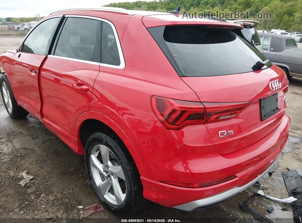 WA1BECF38L1106931 2020 AUDI Q3 Red Задня ліва чверть