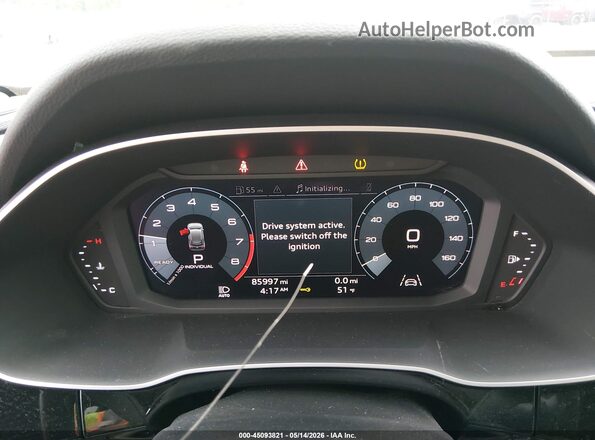 WA1BECF38L1106931 2020 AUDI Q3 Red Вид задніх сидінь