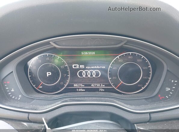 WA1BNAFY7K2064079 2019 AUDI Q5 Black უკანა სავარძლების ხედი