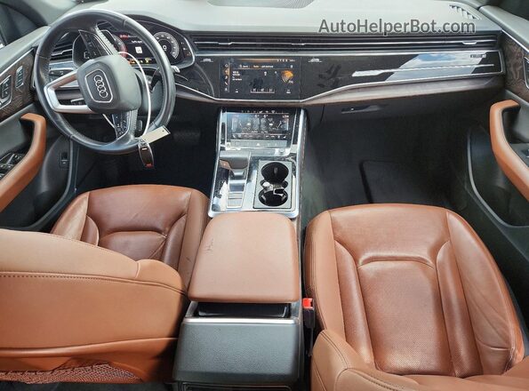 WA1BVAF16KD031212 2019 AUDI Q8 White Dashboard view