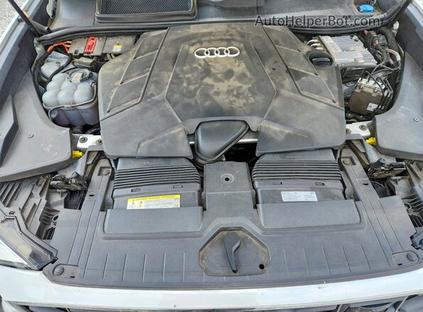 WA1BVAF16KD031212 2019 AUDI Q8 White Engine compartment view