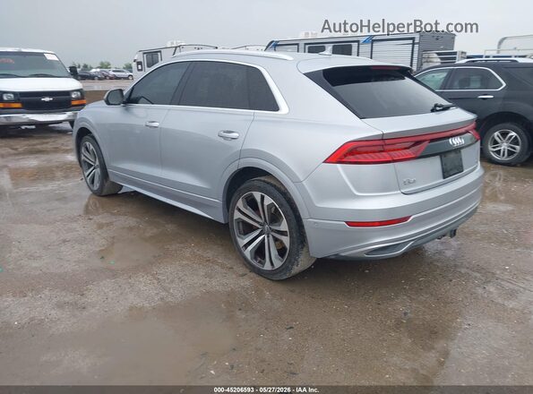 WA1BVAF17KD012507 2019 AUDI Q8 Silver Trasero izquierdo