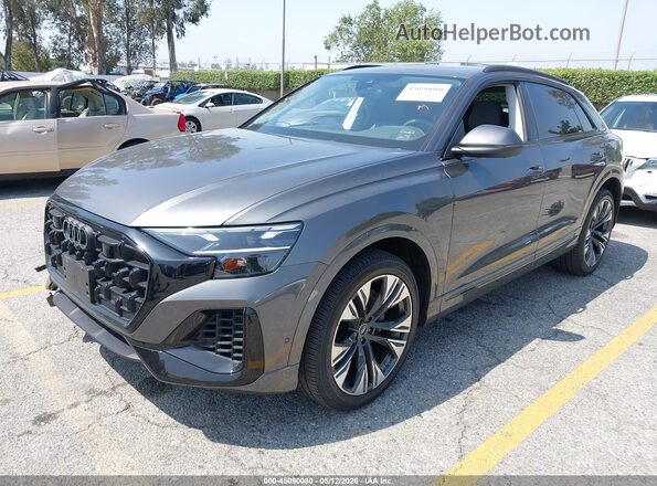 WA1BVBF15SD002516 2025 AUDI Q8 Gray წინა მარცხენა ხედი სამი მეოთხედიდან