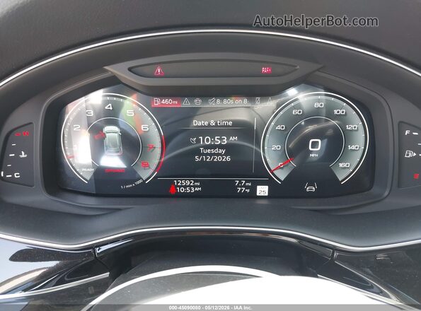 WA1BVBF15SD002516 2025 AUDI Q8 Gray უკანა სავარძლების ხედი