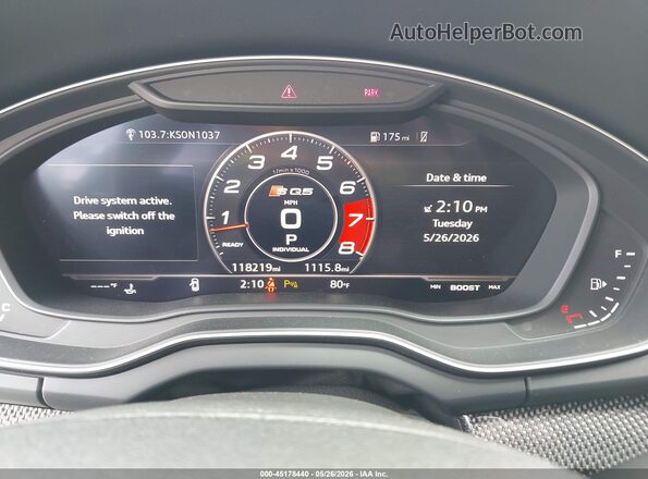 WA1C4AFY5J2098205 2018 AUDI SQ5 Black Vista de los asientos traseros