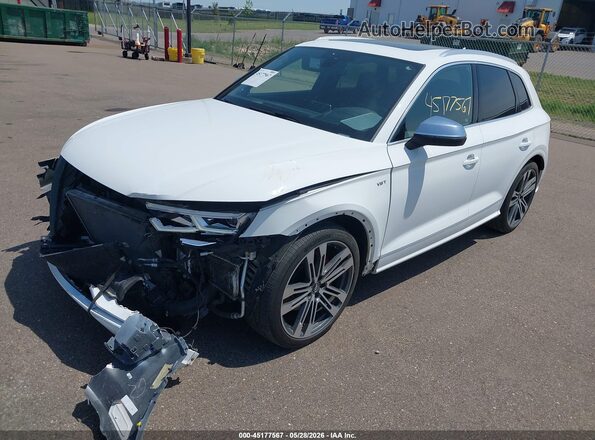 WA1C4AFY6J2183571 2018 AUDI SQ5 White Առջևի ձախ երեք քառորդ տեսարան