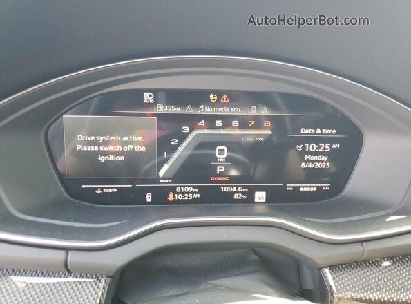 WA1C4AFY8R2130026 2024 AUDI SQ5 Green Instrument cluster view