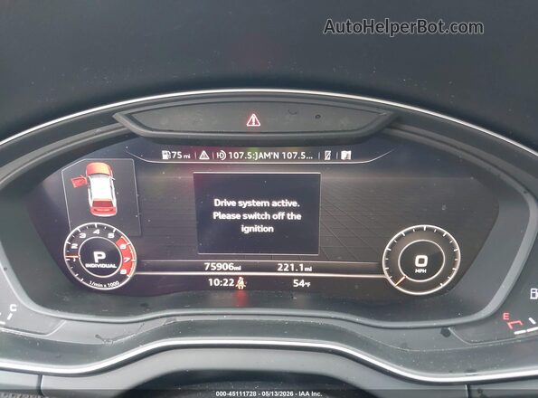 WA1C4AFY9K2098418 2019 AUDI SQ5 Silver Հետևի նստատեղերի տեսք