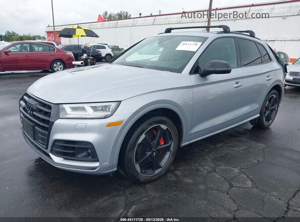 WA1C4AFY9K2098418 2019 AUDI SQ5 Silver Առջևի ձախ երեք քառորդ տեսարան