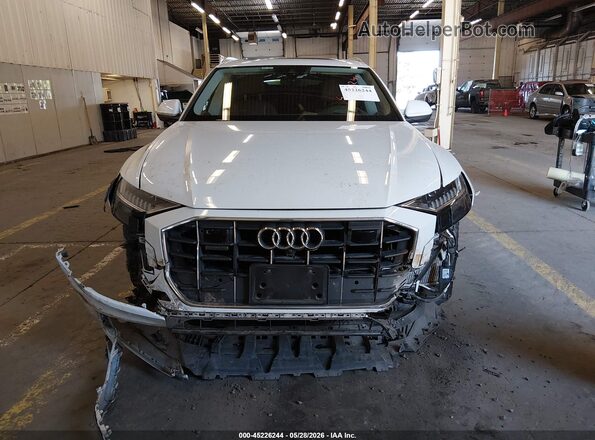 WA1CVAF13KD018485 2019 AUDI Q8 White ხელსაწყოთა პანელის ხედი