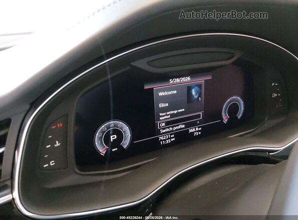 WA1CVAF13KD018485 2019 AUDI Q8 White უკანა სავარძლების ხედი