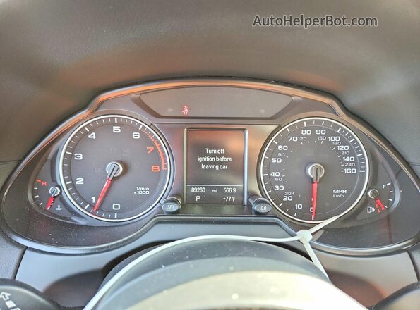 WA1D7AFP6GA136459 2016 AUDI Q5 White Vista del cuadro de instrumentos