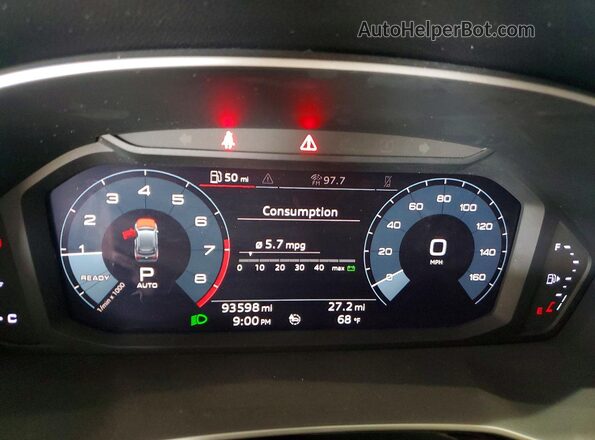 WA1DECF30L1046328 2020 AUDI Q3 Gray Вид щитка приладів