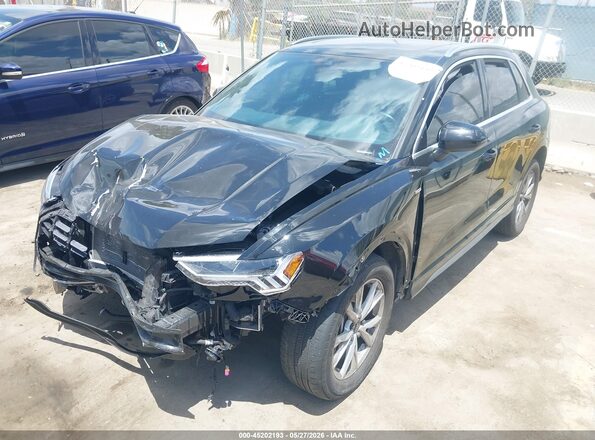 WA1DECF31P1151918 2023 AUDI Q3 Black Առջևի ձախ երեք քառորդ տեսարան