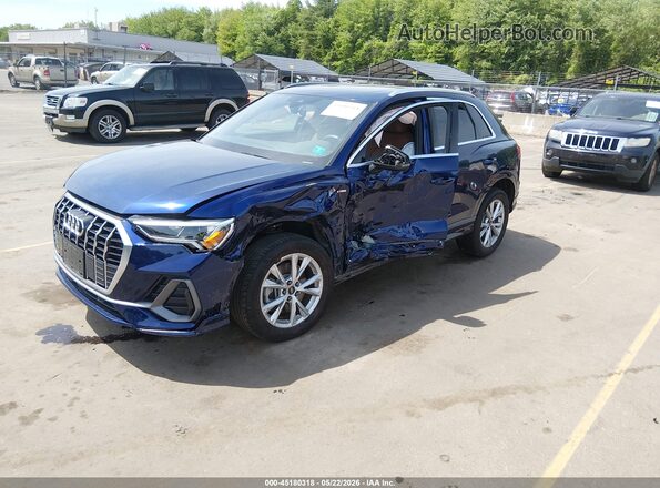 WA1DECF31R1036268 2024 AUDI Q3 Blue Front left