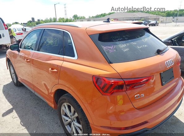 WA1DECF33N1149259 2022 AUDI Q3 Orange Հետևի ձախ