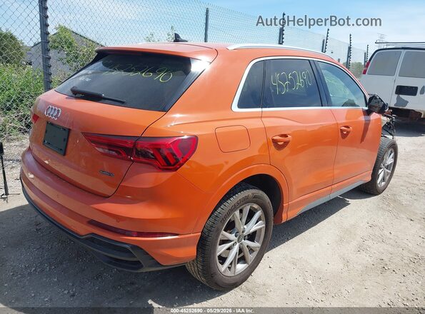 WA1DECF33N1149259 2022 AUDI Q3 Orange Հետևի աջ