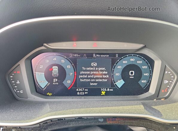 WA1DECF33S1069259 2025 AUDI Q3 Черный Вид щитка приборов
