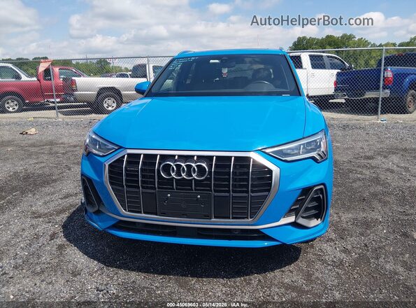 WA1DECF34P1078415 2023 AUDI Q3 Blue Вид задньої частини салону