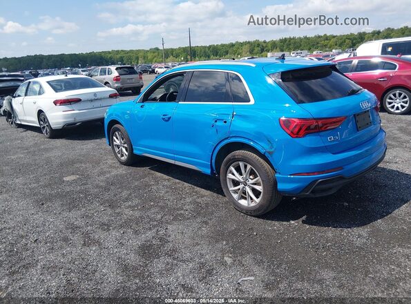 WA1DECF34P1078415 2023 AUDI Q3 Blue Задня ліва чверть