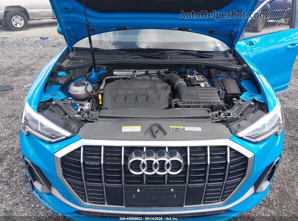 WA1DECF34P1078415 2023 AUDI Q3 Blue Вид ззаду