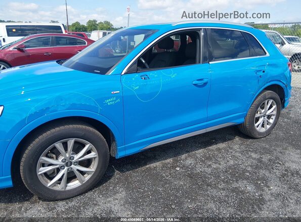 WA1DECF34P1078415 2023 AUDI Q3 Blue Вид спереду