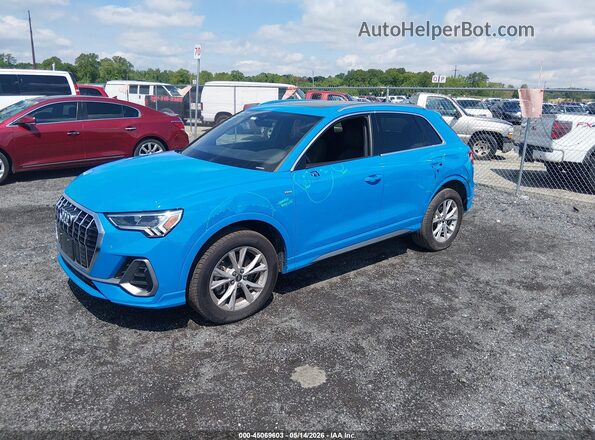 WA1DECF34P1078415 2023 AUDI Q3 Blue Передня ліва чверть