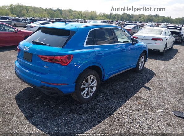 WA1DECF34P1078415 2023 AUDI Q3 Blue Задня права чверть