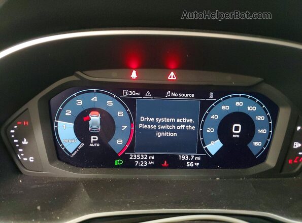 WA1DECF37P1107597 2023 AUDI Q3 White Սարքավորումների վահանակի տեսք