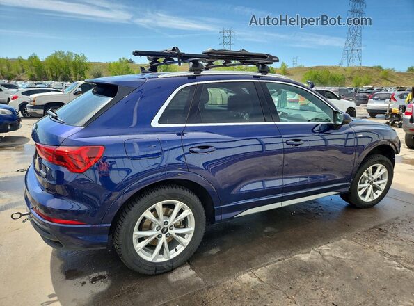 WA1DECF38R1021850 2024 AUDI Q3 Blue Rear right