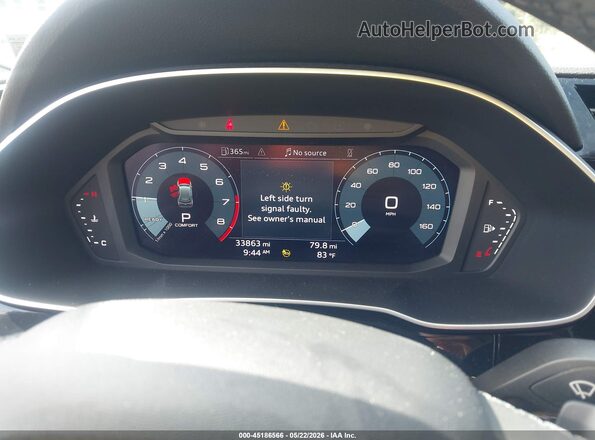 WA1DECF3XN1055573 2022 AUDI Q3 Blue Widok tylnych siedzeń