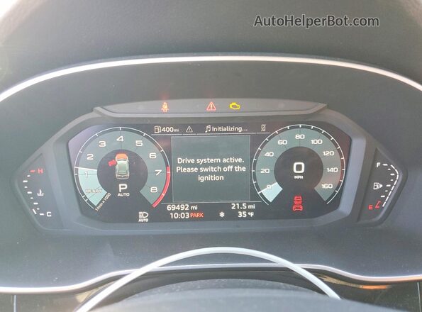 WA1DEDF34R1039560 2024 AUDI Q3 Blue Вид щитка приладів