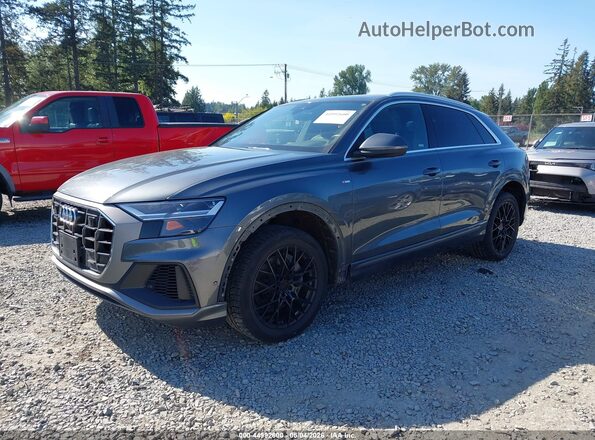 WA1DVAF11KD007828 2019 AUDI Q8 Gray Vista tres cuartos delantera izquierda