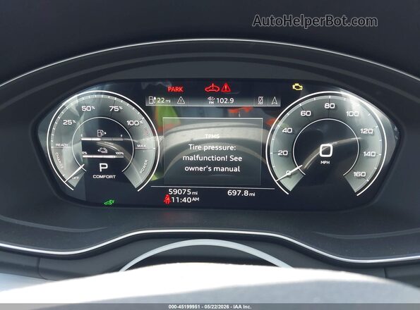 WA1E2AFY2N2015267 2022 AUDI Q5 Gray უკანა სავარძლების ხედი