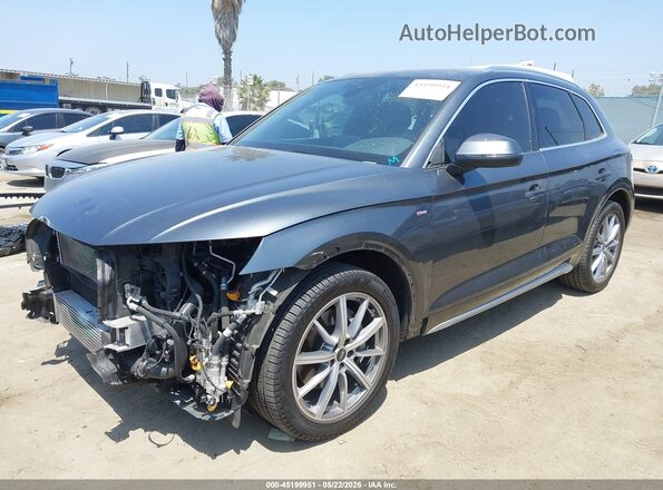 WA1E2AFY2N2015267 2022 AUDI Q5 Gray წინა მარცხენა ხედი სამი მეოთხედიდან