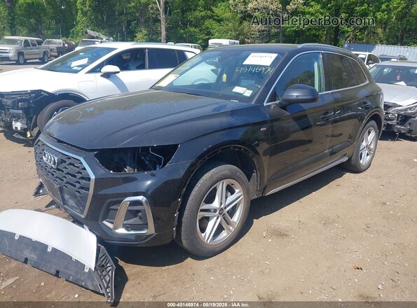 WA1E2AFY6M2140366 2021 AUDI Q5 Black Передня ліва чверть