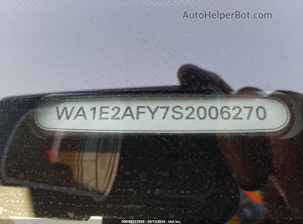 WA1E2AFY7S2006270 2025 AUDI Q5 Black Vista del compartimento del motor