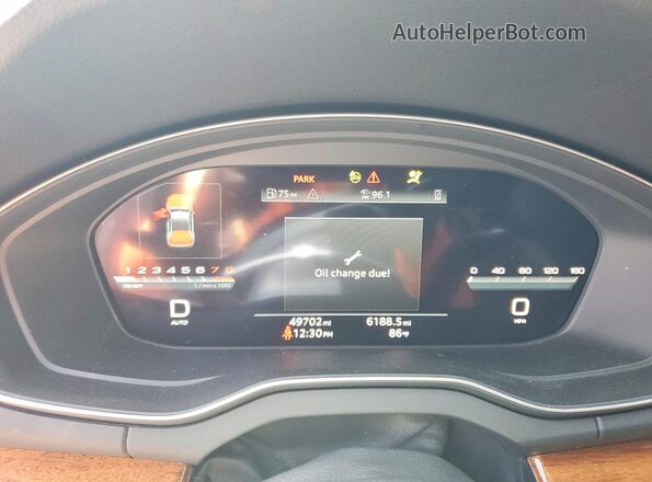 WA1EAAFY3P2114251 2023 AUDI Q5 Green Вид щитка приладів