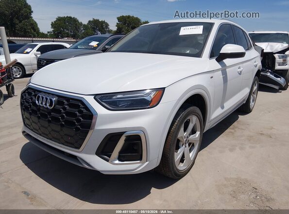 WA1EAAFYXP2104445 2023 AUDI Q5 White Vista tres cuartos delantera izquierda