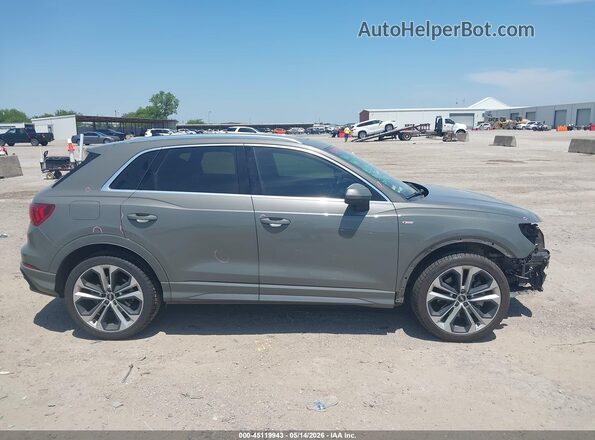 WA1EECF31L1047332 2020 AUDI Q3 Gray უკანა სალონის ხედი