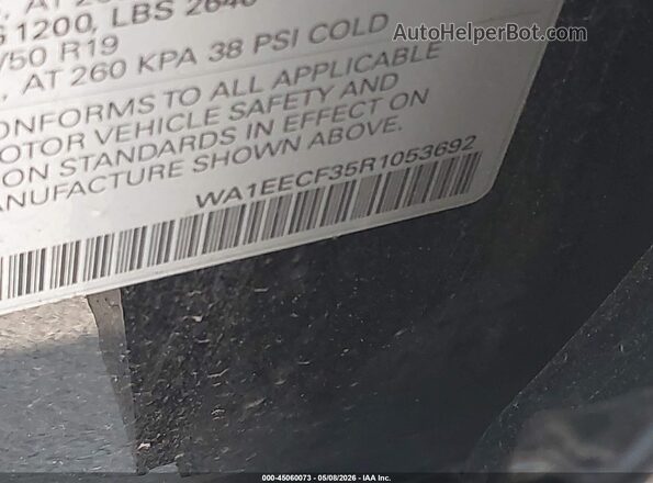 WA1EECF35R1053692 2024 AUDI Q3 Black Widok komory silnika