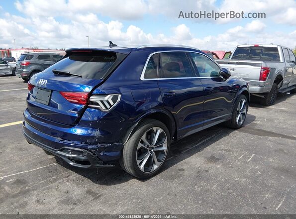 WA1EECF36M1111639 2021 AUDI Q3 Blue Rear right