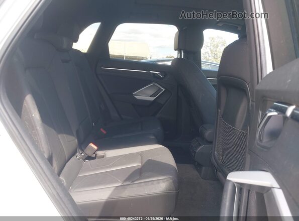 WA1EECF37L1031295 2020 AUDI Q3 White VIN კოდის სტიკერის ხედი