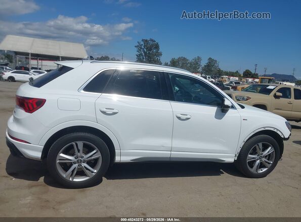 WA1EECF37L1031295 2020 AUDI Q3 White სალონის 360-გრადუსიანი ხედი
